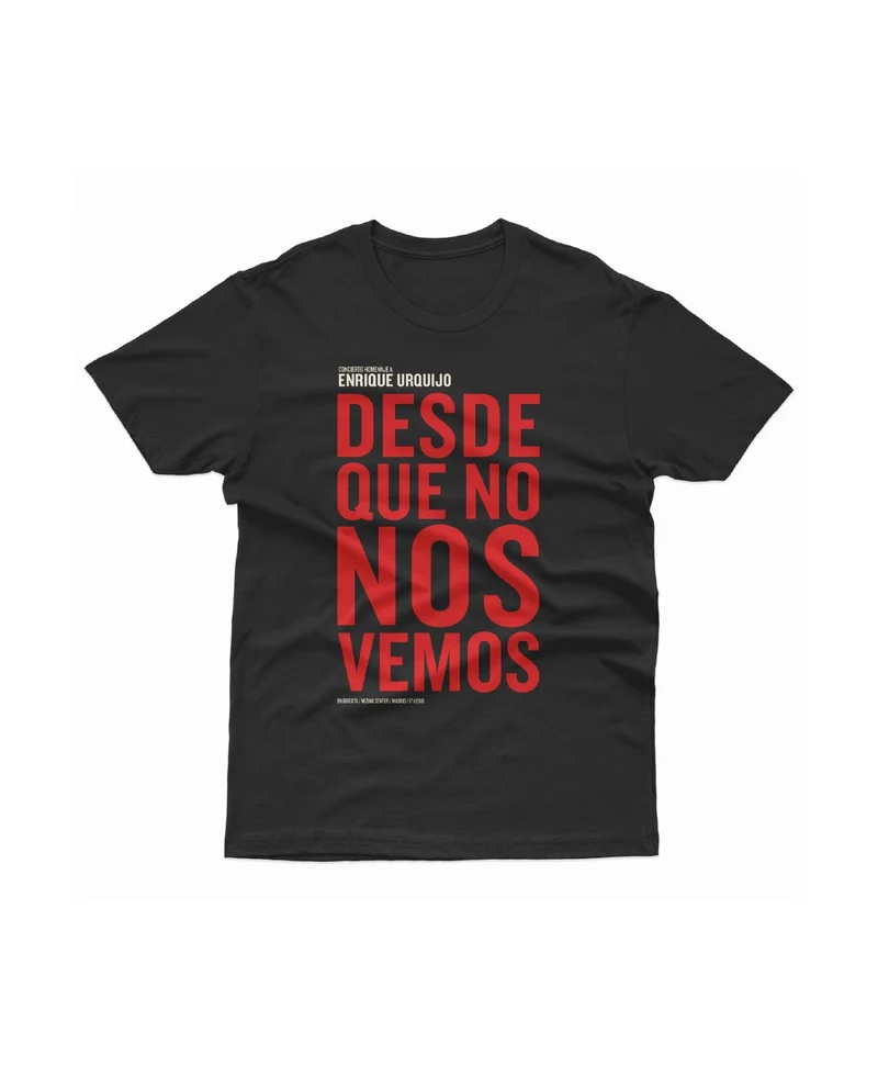 Los Secretos - Camiseta "Desde Que No Nos Vemos" Negra