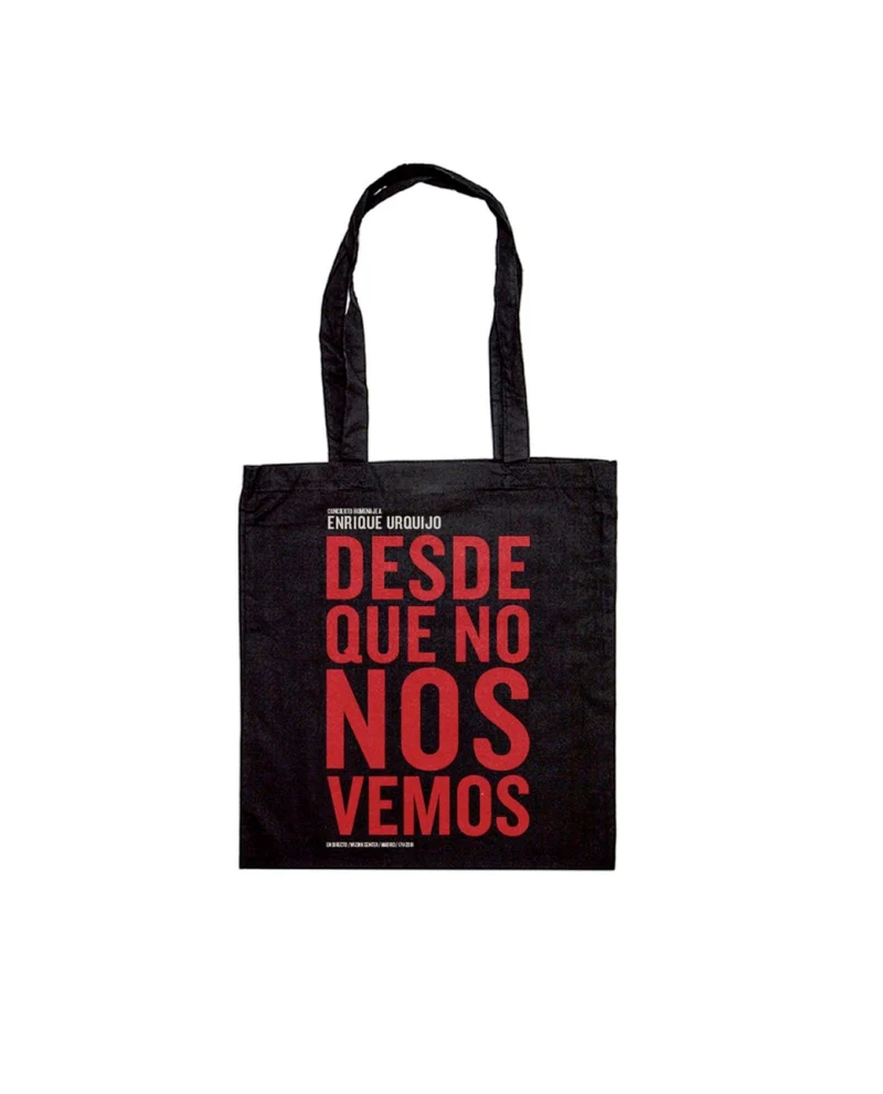 Los Secretos - Bolsa Tela "Desde Que No Nos Vemos" Negra