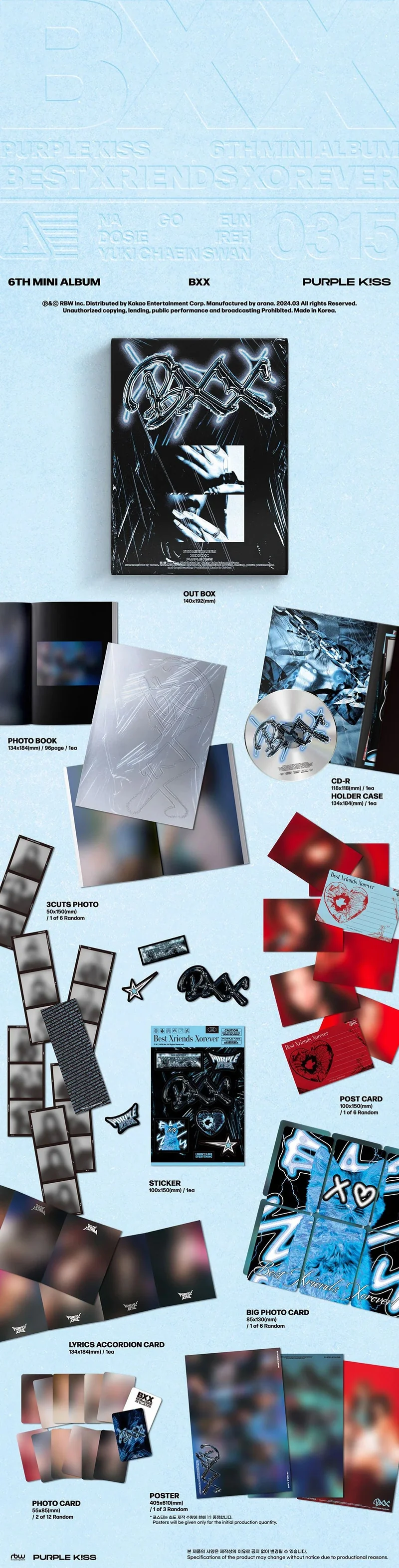 PURPLE KISS - 6TH MINI ALBUM [BXX] Photobook Ver.