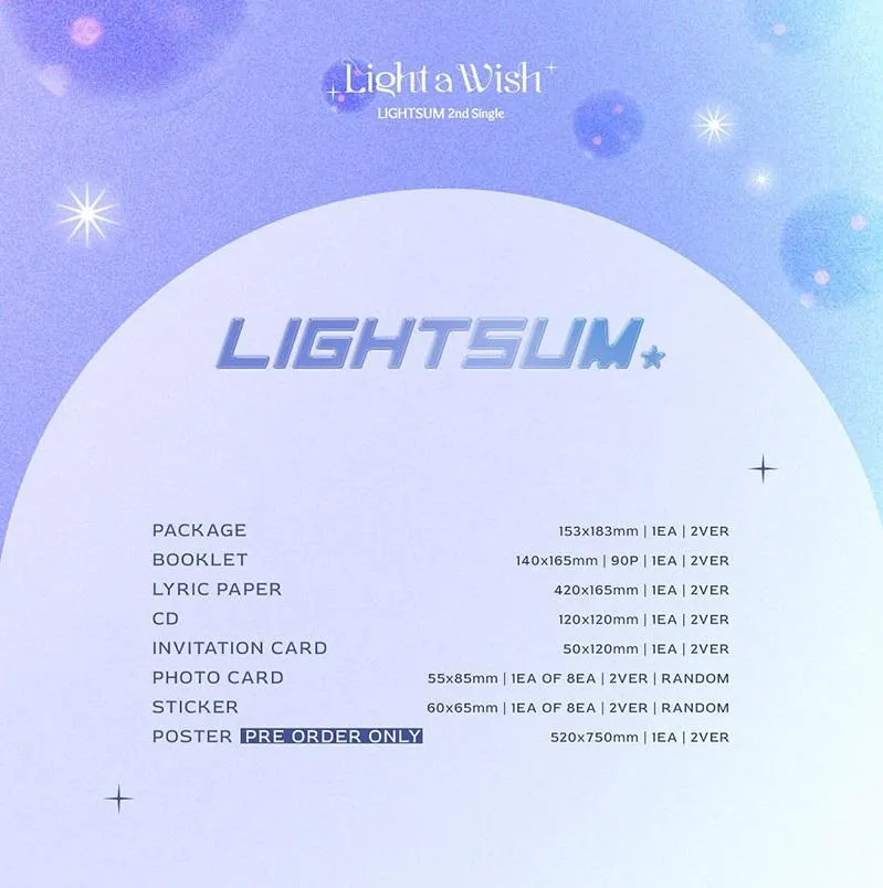 Lightsum - Light A Wish (2nd Single Album)