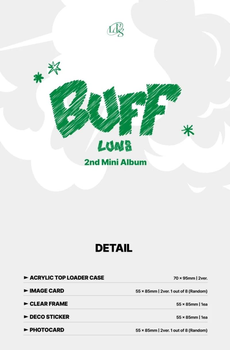 LUN8 - BUFF (2ND MINI ALBUM) PLVE