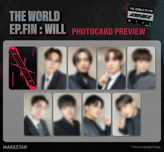 ATEEZ - THE WORLD EP.FIN : WILL (2ND FULL ALBUM) + Makestar Fansign Photocard