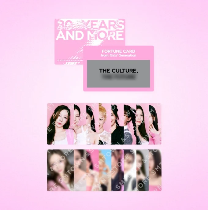 [SMTOWN] SMTOWN LIVE 2025 : Fortune Scratch Card Set