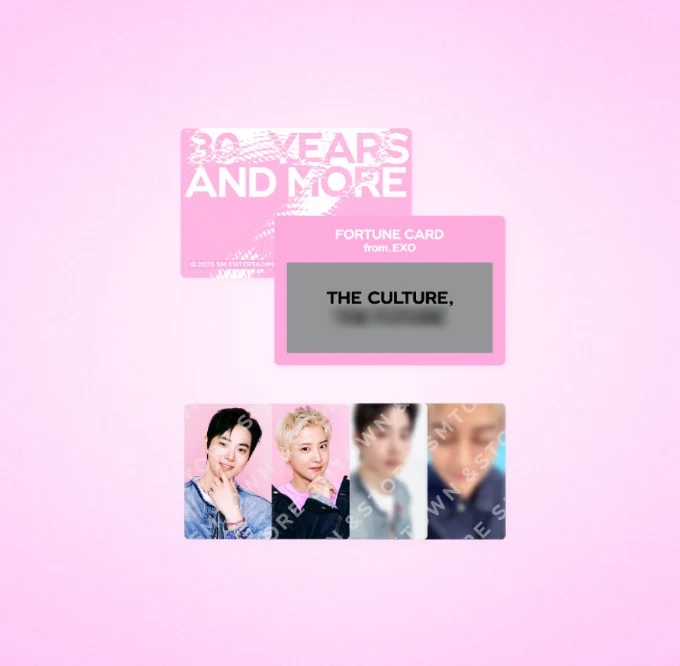 [SMTOWN] SMTOWN LIVE 2025 : Fortune Scratch Card Set