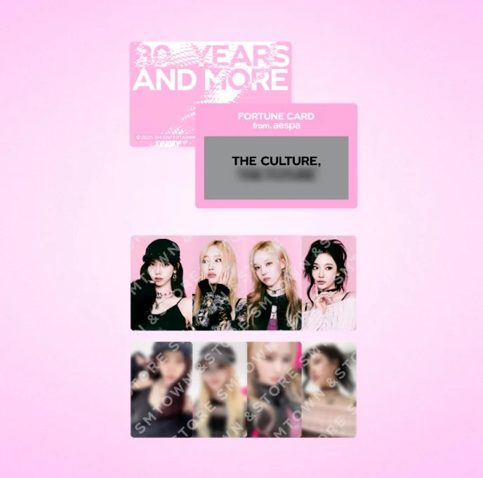 [SMTOWN] SMTOWN LIVE 2025 : Fortune Scratch Card Set