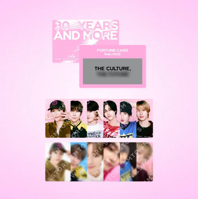 [SMTOWN] SMTOWN LIVE 2025 : Fortune Scratch Card Set