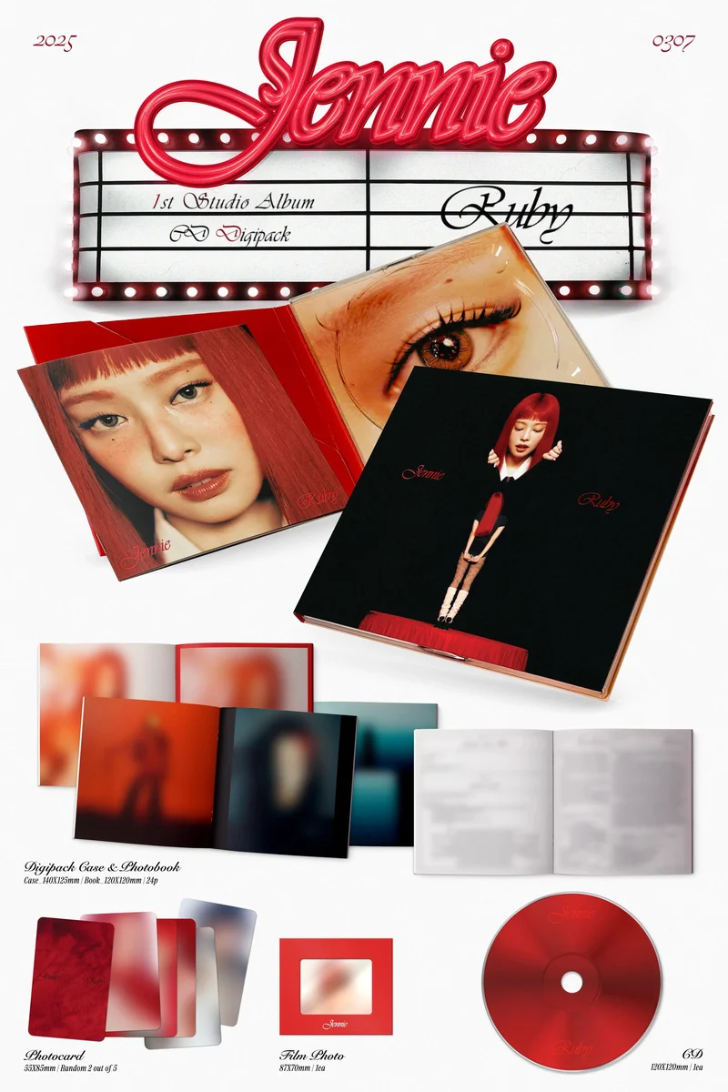 JENNIE (BLACKPINK) - RUBY (CD DIGIPACK VER.)