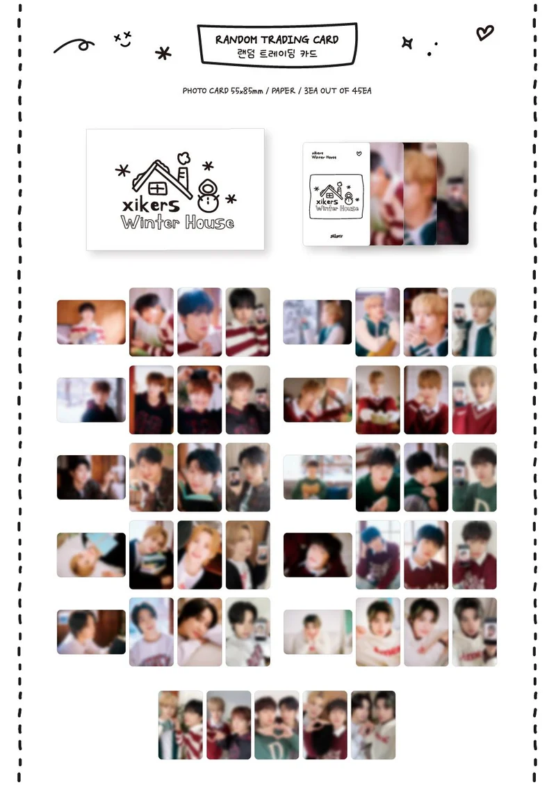 XIKERS - RANDOM TRADING CARD (WINTER HOUSE)