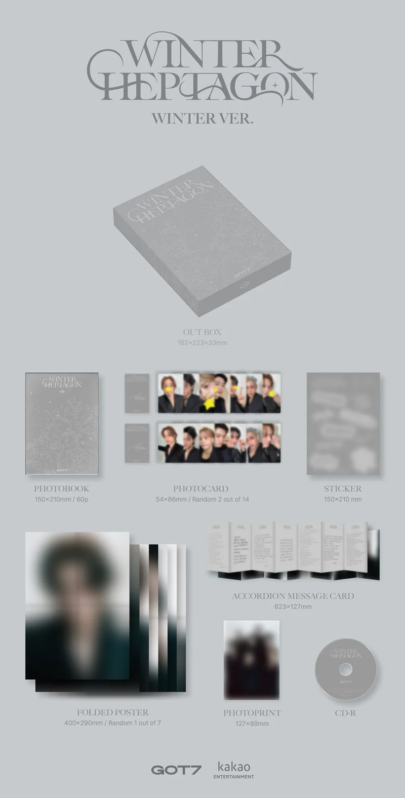 GOT7 - WINTER HEPTAGON + Apple Music Photocard