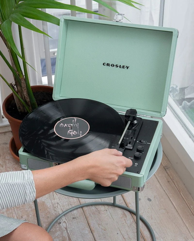 Crosley - Tocadiscos Crosley Bluetooth Doble Cruiser Deluxe - Menta
