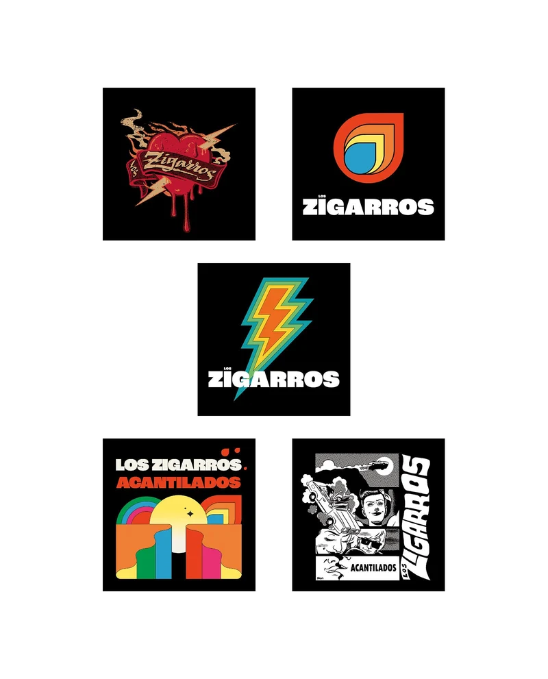 Los Zigarros - Pack de pegatinas "Acantilados"