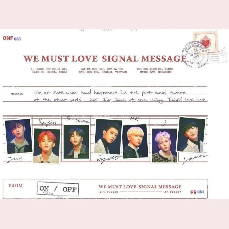 ONF - WE MUST LOVE (3RD MINI ALBUM)