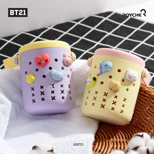 BT21 minini Silica Gel Dehumidifier Case (1ea Case + 1ea Silica Gel Dehumidifier + 4ea Character Parts)