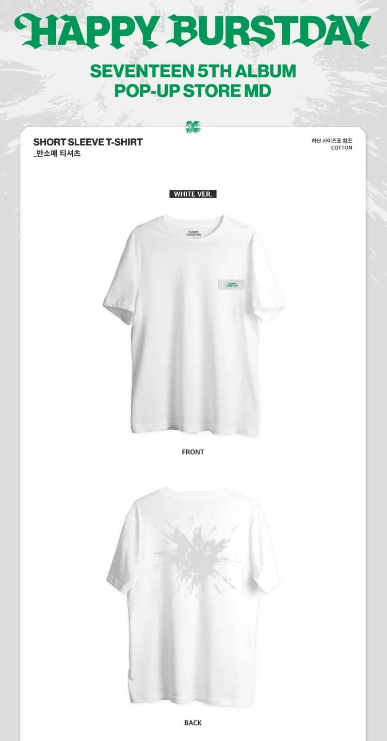 SEVENTEEN - WIND BREAKER & T-SHIRT (HAPPY BURSTDAY POP-UP STORE OFFICIAL MD)