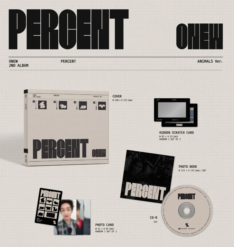 ONEW (SHINEE) - PERCENT (DIGIPACK VER.)