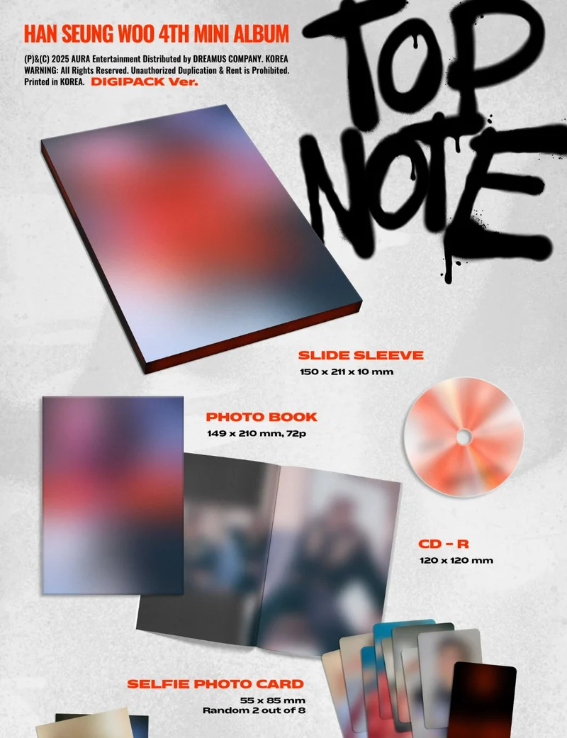 HAN SEUNG WOO - TOP NOTE (DIGIPACK VER.)