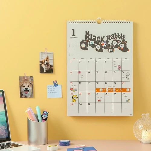 BT21 2023 Month Wall Calendar