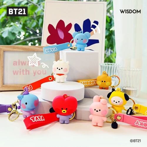 BT21 minini Figure Strap Keyring