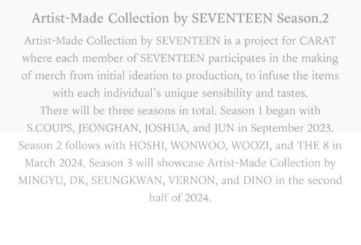 SEVENTEEN - ARTIST-MADE COLLECTION