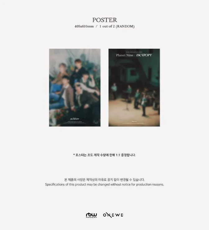ONEWE - PLANET NINE : ISOTROPY (3RD MINI ALBUM)