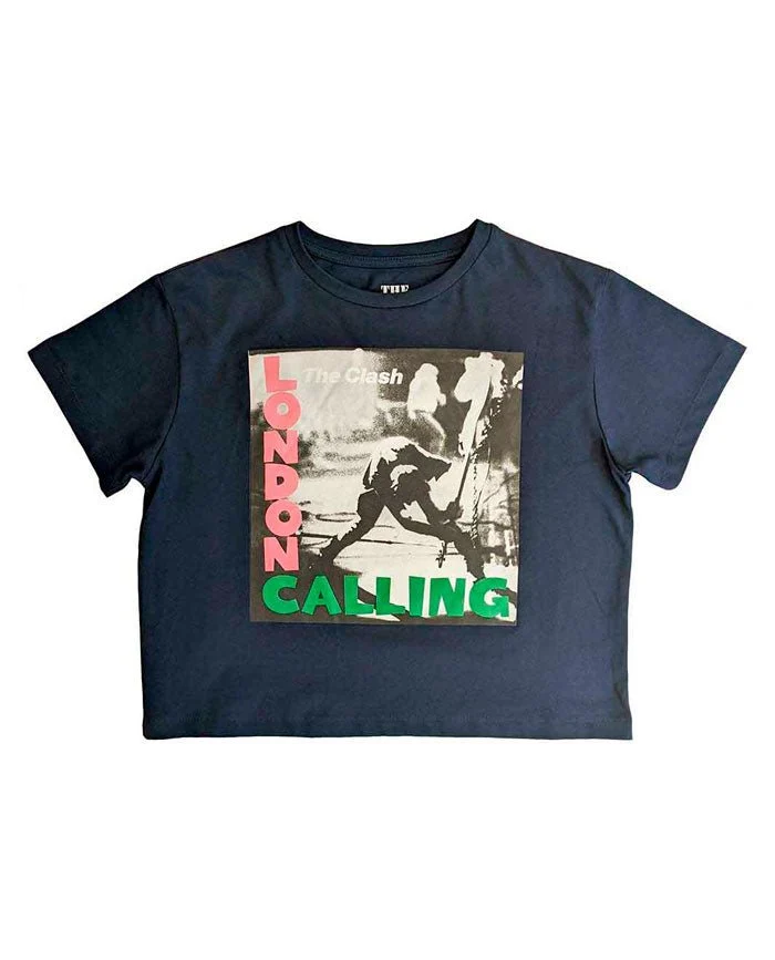Clash - Camiseta Crop Top "London Calling"