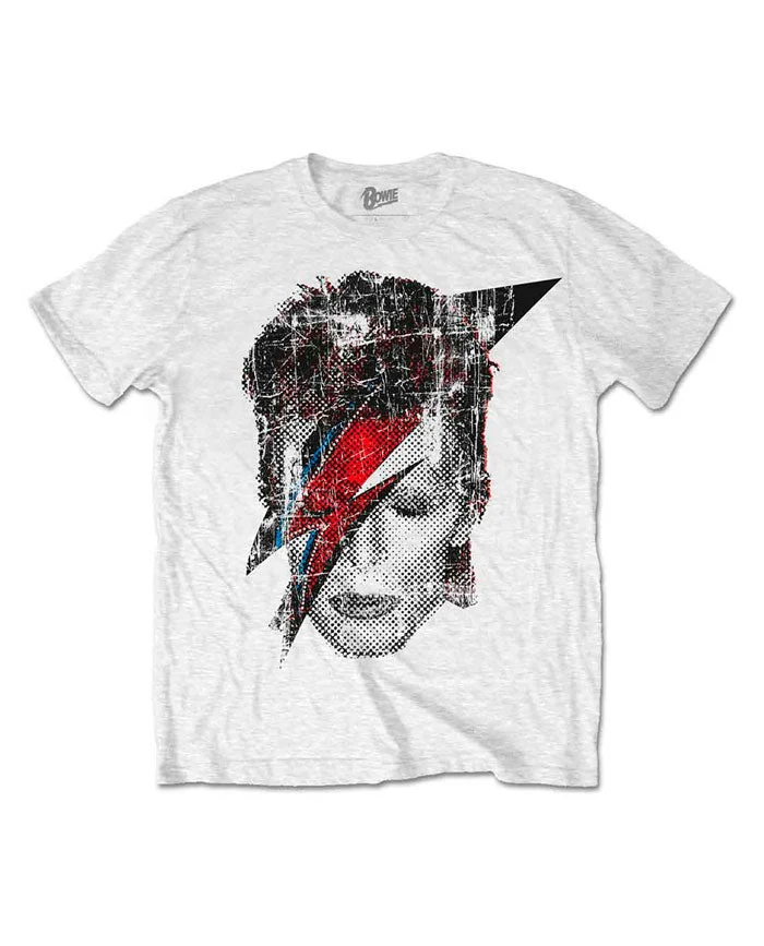 David Bowie - Camiseta "Halftone Flash Face" Unisex