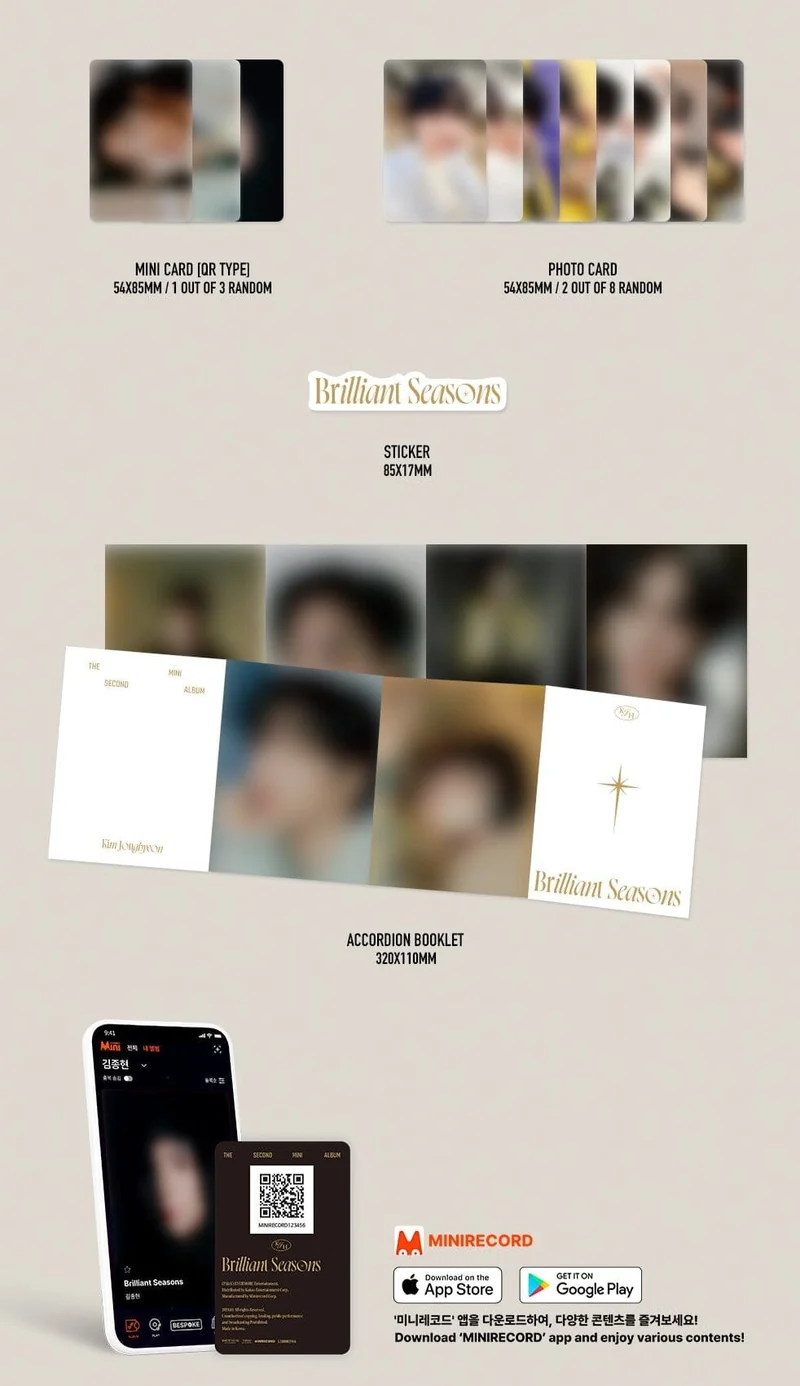 KIM JONGHYEON - BRILLIANT SEASONS (PLATFORM ALBUM)