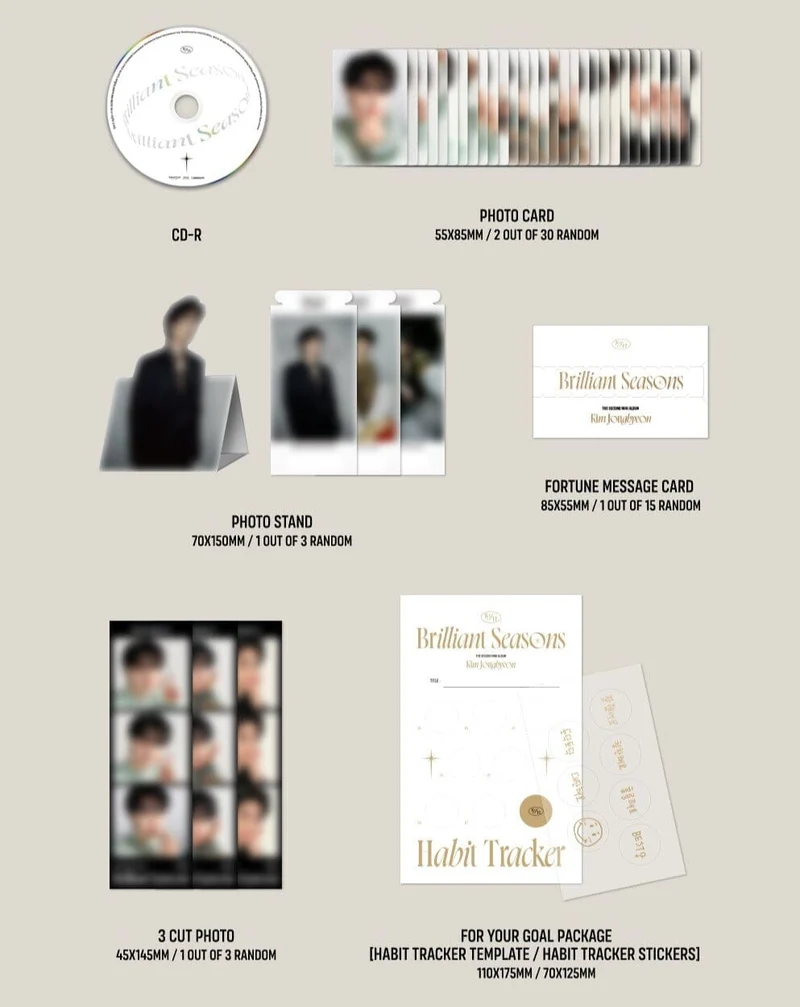 KIM JONGHYEON - BRILLIANT SEASONS (2ND MINI ALBUM)