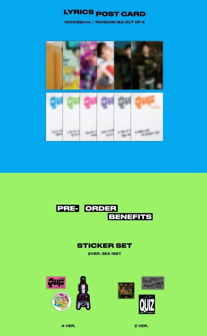 JEONG SE WOON - QUIZ (THE 6TH MINI ALBUM)