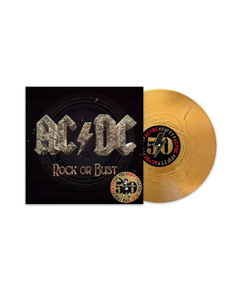 AC/DC - LP Vinilo Dorado "Rock or Bust" Ed. 50 aniversario