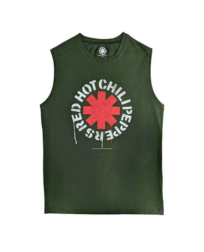 Red Hot Chili Peppers - Camiseta Tanque "Stencil" Unisex