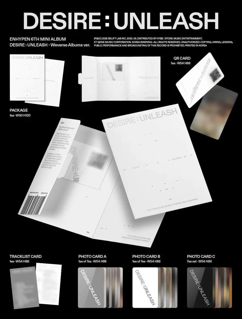 ENHYPEN - DESIRE : UNLEASH (WEVERSE ALBUMS VER.)