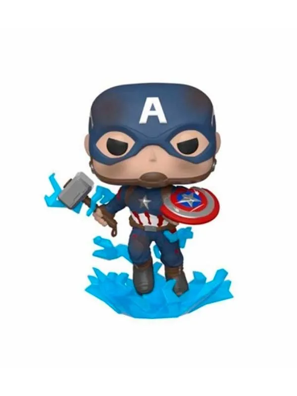 Funko Pop! Marvel - Capitán América con Escudo Roto y Mjölnir (573)