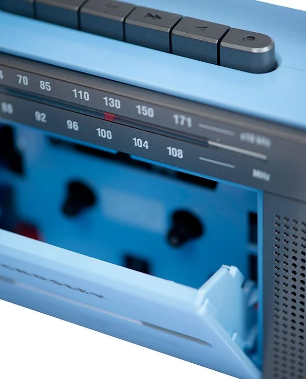 Crosley - Reproductor de Casete - Azul y Gris