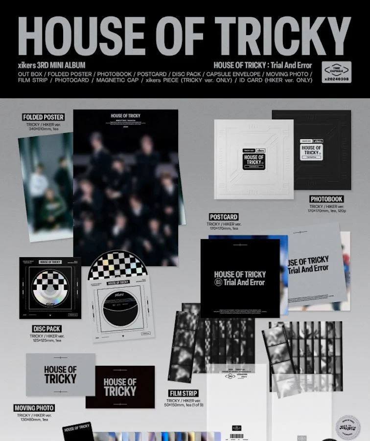 XIKERS - HOUSE OF TRICKY : TRIAL AND ERROR (3RD MINI ALBUM) SIGNED