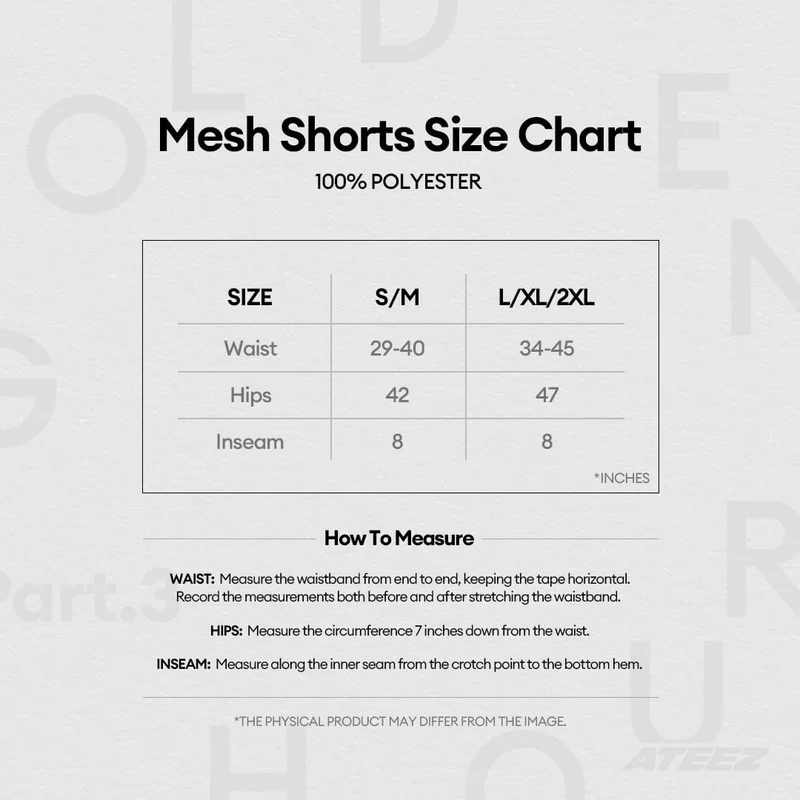 ATEEZ - BALL CAP & MESH SHORTS (GOLDEN HOUR : PART.3 MD)