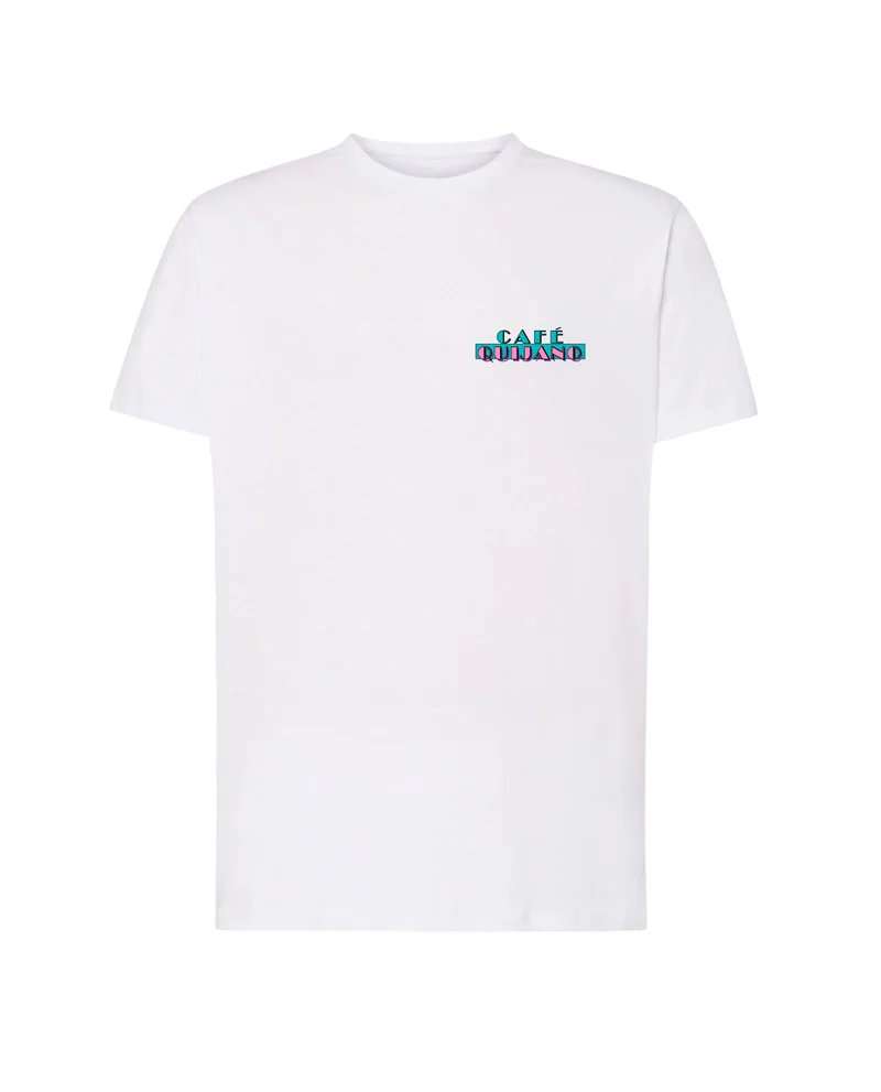 Café Quijano - Camiseta "Miami 1990 Tour" Unisex Blanca
