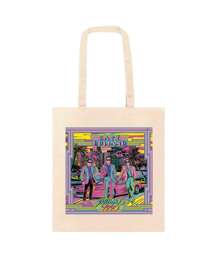 Café Quijano - Bolsa Tela "Miami 1990 Póster"