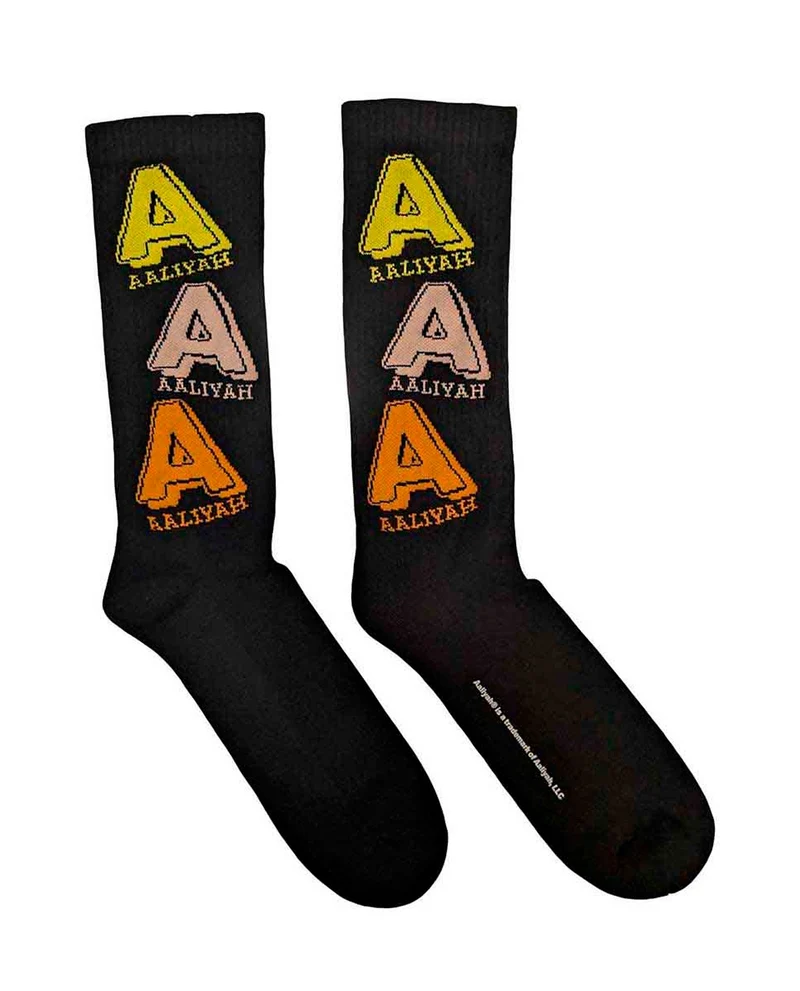 Aaliyaah - Calcetines "Tricolour Logo"