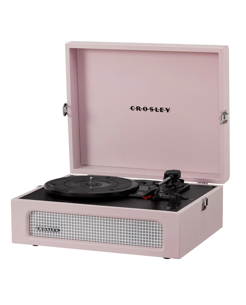 Crosley - Tocadiscos Crosley Voyager Bluetooth Doble - Rosa Amatista