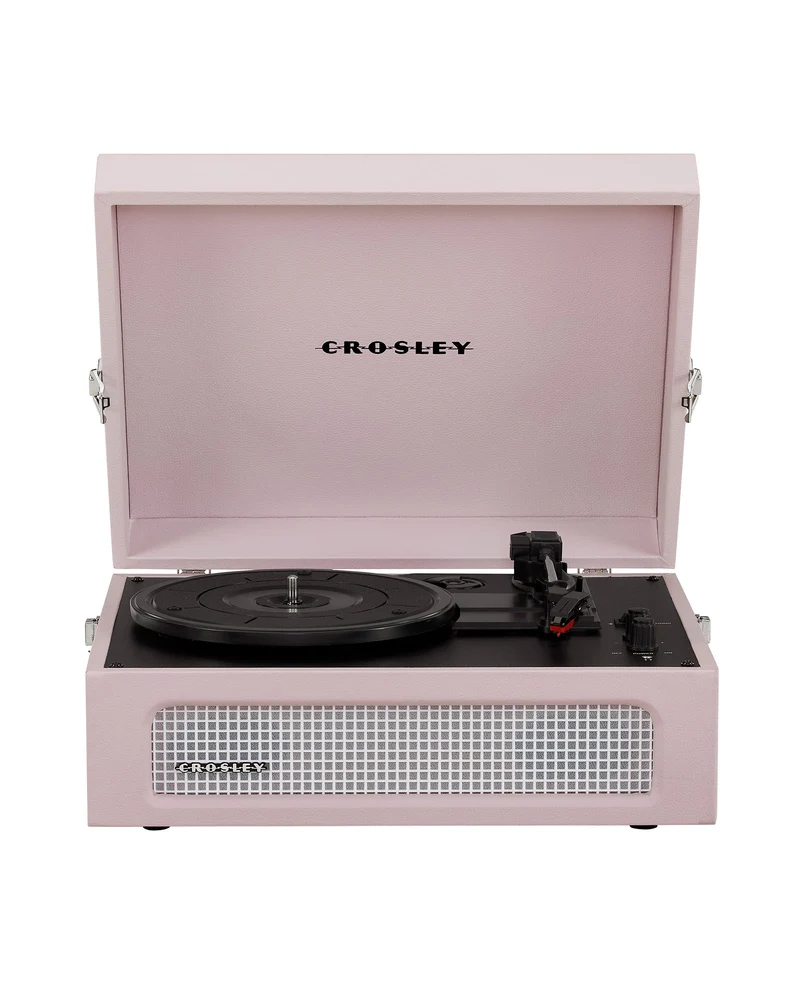 Crosley - Tocadiscos Crosley Voyager Bluetooth Doble - Rosa Amatista