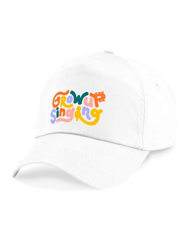 Grow Up Singing - Gorra "Logo" Blanca