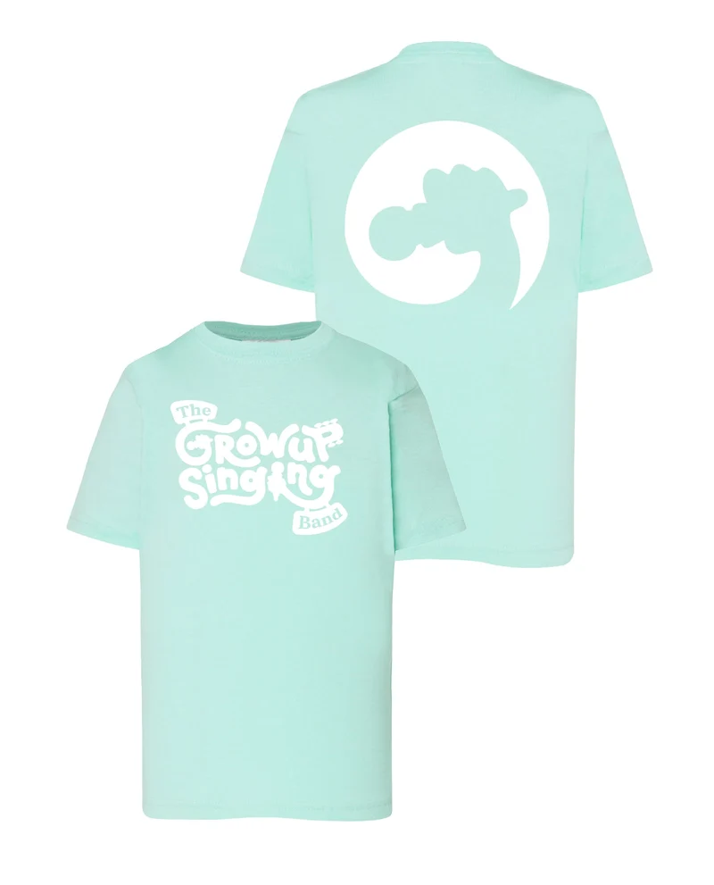 Grow Up Singing - Camiseta "The Band" Verde Unisex