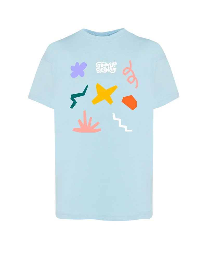 Grow Up Singing - Camiseta "Colors" Azul Unisex