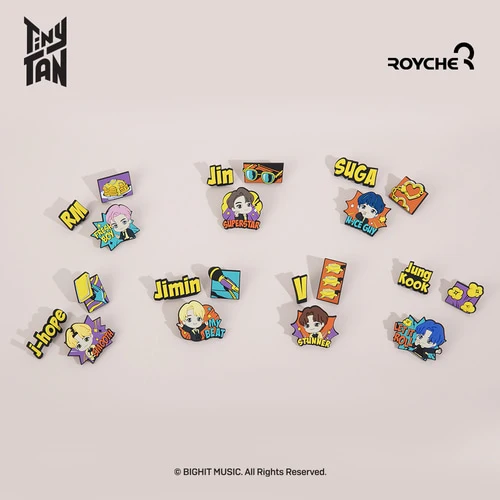 BTS TinyTAN BUTTER Rubber Pin Badge