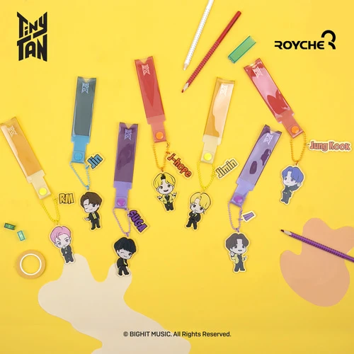 BTS TinyTAN BUTTER Acrylic Handstrap Keyring