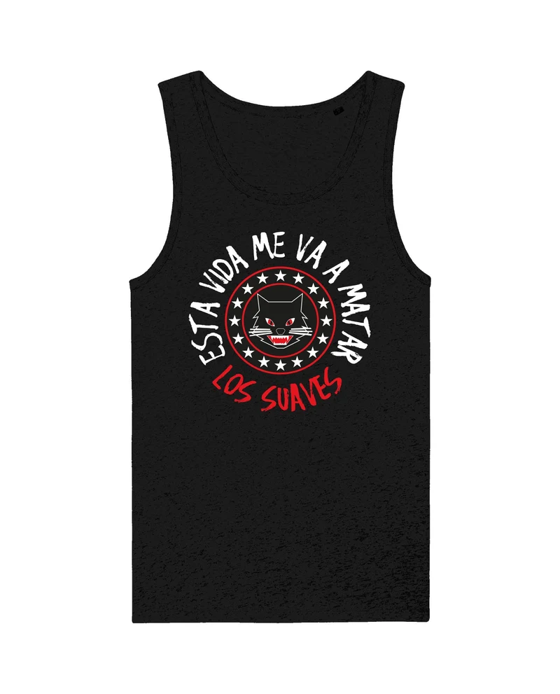 Los Suaves - Camiseta Tirantes Los Suaves "Esta Vida Me Va a Matar" Hombre