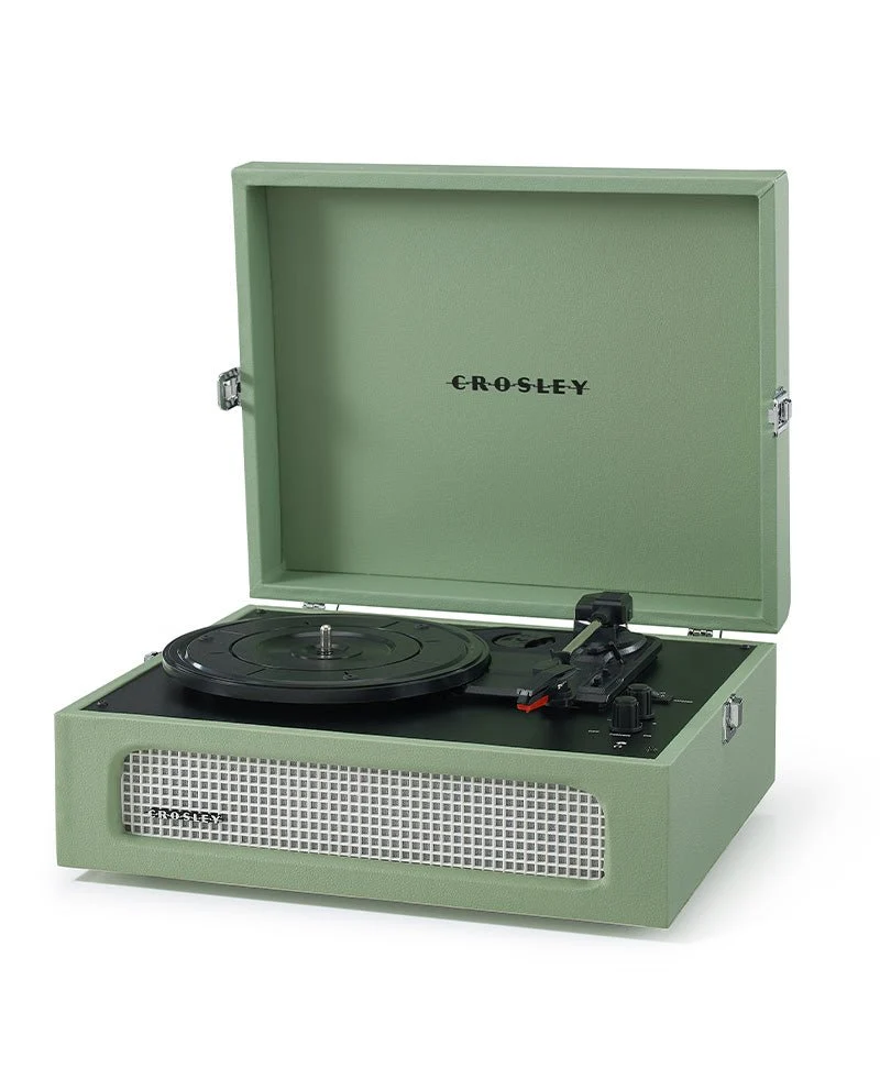 Crosley - Tocadiscos Crosley Voyager Bluetooth Doble - Salvia