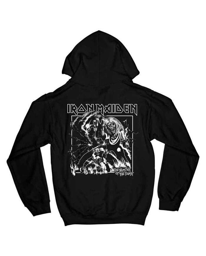 Iron Maiden - Sudadera "Number Of The Beast One Colour" Unisex