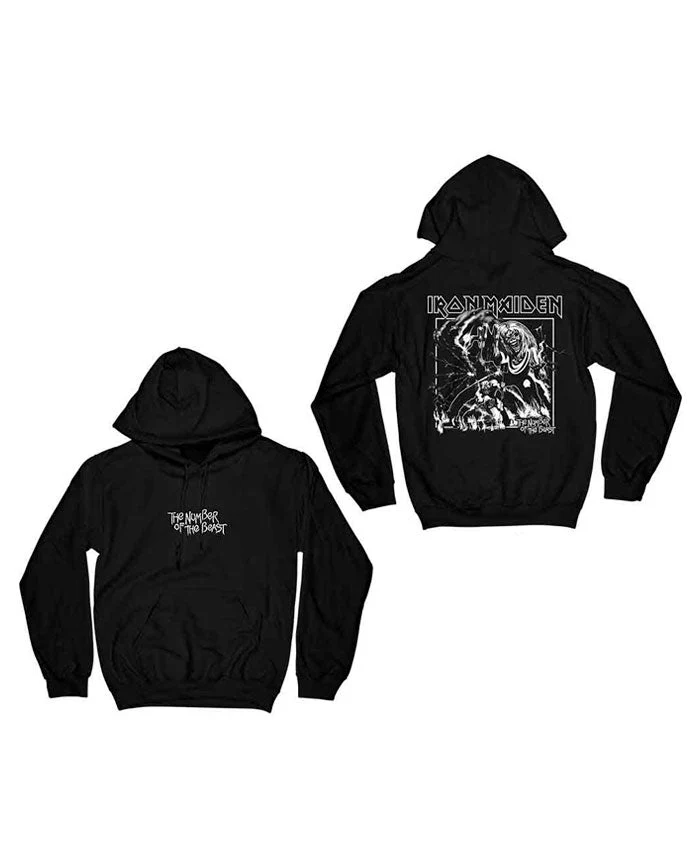 Iron Maiden - Sudadera "Number Of The Beast One Colour" Unisex